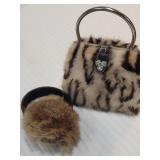 Furry Purse & Ear Muffs Furry Purse & Ear Muffs
