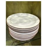 (10) lelfmann Weiden White Plates Set (10) lelfmann Weiden White Plates Set
