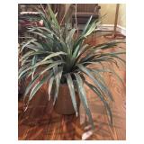 Gold 8" Vase with Faux Plant 25"tall Gold 8" Vase with Faux Plant 25"tall