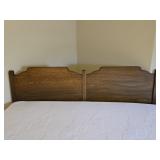 Tiger Oak King Headboard + King Mattress & Box Tiger Oak King Headboard + King Mattress & Box