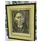 Signed, Numbered, Matted & Framed Drawing of a Signed, Numbered, Matted & Framed Drawing of a
