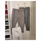 (3) Ladies Drawstring Cotton Trousers sz 10 (3) Ladies Drawstring Cotton Trousers sz 10