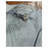 Baby Blue Nightgown & Robe Set Baby Blue Nightgown & Robe Set