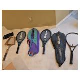 (4) Rackets w/Cases (4) Rackets w/Cases