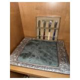 Green Marble Cheese Board & Butter Spreader Green Marble Cheese Board & Butter Spreader