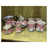 Ceramic Bunny Rabbit Tea Pot Dish Set Ceramic Bunny Rabbit Tea Pot Dish Set