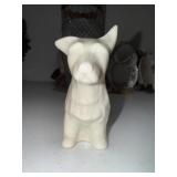 Vintage Belleek White Porcelain Scottish Terrier Vintage Belleek White Porcelain Scottish Terrier