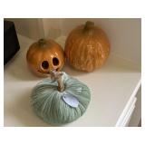 Ceramic Home Decor Pumpkin and Plush Pumpkin Ceramic Home Decor Pumpkin and Plush Pumpkin