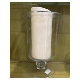 Glass Candle Holder, With Faux Candle Glass Candle Holder, With Faux Candle