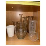 Lot Of Glass Vases & More Lot Of Glass Vases & More