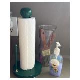 Napkin Holder, Hand Wash, And Vase With Brushes Napkin Holder, Hand Wash, And Vase With Brushes