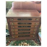 J&P Coats Spool Cabinet Antique 25"x16"x22" J&P Coats Spool Cabinet Antique 25"x16"x22"