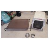 Large.Dog kennel large dog bed and two Large.Dog kennel large dog bed and two