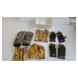 Six pairs of gloves Six pairs of gloves