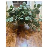 Small Ceramic Potted Faux Plant 5" Vase 12" tall Small Ceramic Potted Faux Plant 5" Vase 12" tall