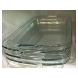 3 Pyrex Baking Dishes Clear 3 Pyrex Baking Dishes Clear