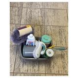 Toilet Cleaner Bucket & brushes partially Used Toilet Cleaner Bucket & brushes partially Used