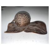 Antique Folk Art Hand-Crafted Wood Thimble Antique Folk Art Hand-Crafted Wood Thimble