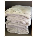5 Large white towels 5 Large white towels