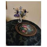 Vintage Large Handpainted Russian Tray Vintage Large Handpainted Russian Tray