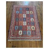 47"x69" Old Handmade Oriental Parsian Qashqai Rug 47"x69" Old Handmade Oriental Parsian Qashqai Rug