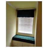 (2) Window Box Cushions & Matching Valance (2) Window Box Cushions & Matching Valance