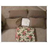 King Size Comforter, Sheets,(4) Pillows & Sham & King Size Comforter, Sheets,(4) Pillows & Sham &