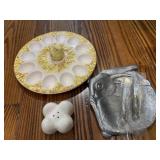 Devilled Egg Plate Salt Shaker & Butter Spreaders Devilled Egg Plate Salt Shaker & Butter Spreaders
