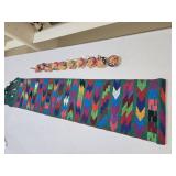 86" Colorful Table Runner & (10) Mini Baskets 86" Colorful Table Runner & (10) Mini Baskets