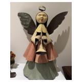 Vintage Folk Art Angel Painted 24� Vintage Folk Art Angel Painted 24�