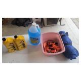Car stuff two quarts of five w thirty one gallon Car stuff two quarts of five w thirty one gallon