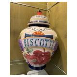 Ceramic Biscotti Cookie Jar 13� Ceramic Biscotti Cookie Jar 13�