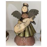 Folk Art Tin Angel Christmas Decor 14� Folk Art Tin Angel Christmas Decor 14�