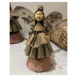Folk Art Tin Angel Christmas Decor 10� Folk Art Tin Angel Christmas Decor 10�