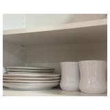 4 Sets of white & gold Dishware 4 Sets of white & gold Dishware