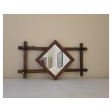 Wall Mounted Mirror w/4 Pegs Wall Mounted Mirror w/4 Pegs