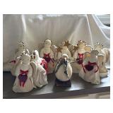VTG Handcrafted Angel Figurines & Snowman VTG Handcrafted Angel Figurines & Snowman