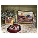 Rooster Plate, Oil Dispenser & More Rooster Plate, Oil Dispenser & More