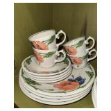 Villeroy & Boch Amapola Tea Cups & Plates Villeroy & Boch Amapola Tea Cups & Plates