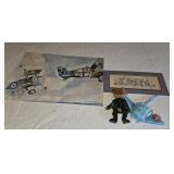 Watercolor, Trey Sign & (2) Beanie Babies Watercolor, Trey Sign & (2) Beanie Babies