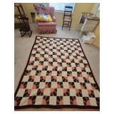 91"�76" Brown & Orange Quilt 91"�76" Brown & Orange Quilt