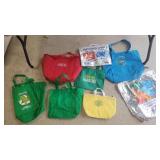 Several bags and several keep food cold bags Several bags and several keep food cold bags