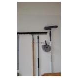 Wall mount with squeegee, scrubbrush duster and Wall mount with squeegee, scrubbrush duster and