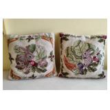 (2) Needlepoint Rabbit Pillows (2) Needlepoint Rabbit Pillows