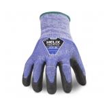 (12)HexArmor 2076 Helix High Cut Blue Knit Glove