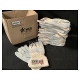 (12)MCR Big Jake Premium Leather Palm Work Gloves