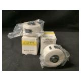 (2)Brady White Vinyl Labels