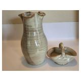 Beautiful Pottery Vase & Basket