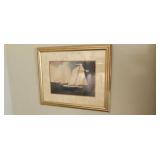 Magic in the Americas Framed Ship Print 23x18