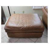 Sealy Rolling Leather Ottoman 40"ï¿½40"ï¿½18"